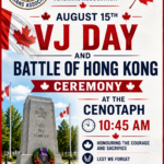 VJ Day - 2026 Ceremonies at the Cenotaph