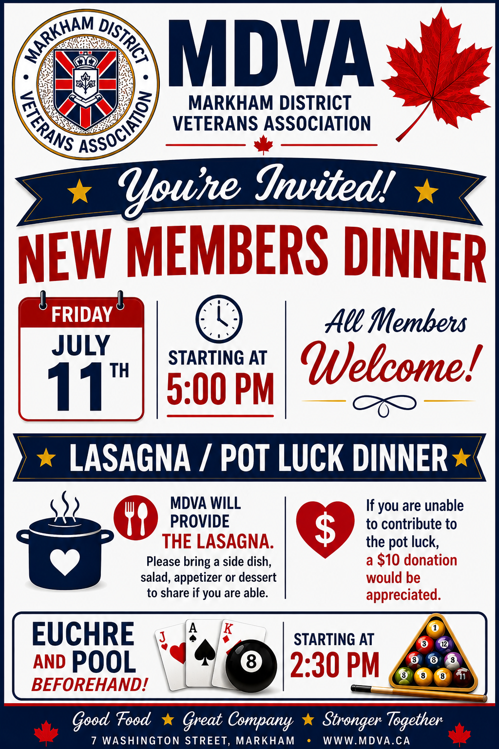 New Members Dinner