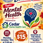 Lunch and Learn: Mental Health - Monday, October 19th